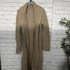 Malo Oversized Tan Cardigan